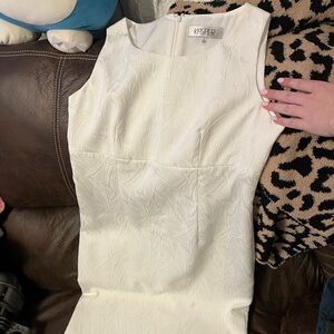 Kasper White Midi Dress